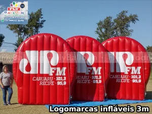 logotipos infláveis promocionais rádio jovem pan recife caruaru